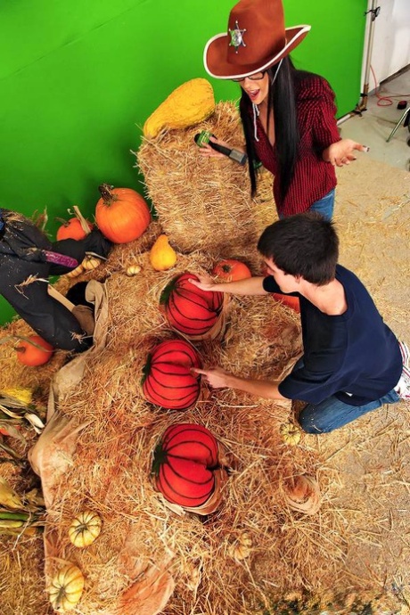 Delirious ass fucking with Stacy Miller is hardcore farm orgy in hay 54073428